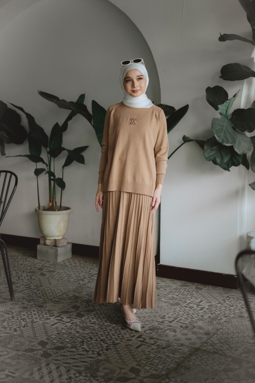 Sora Knit Set - Beige camel